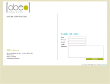 Tablet Screenshot of abeo-group.com